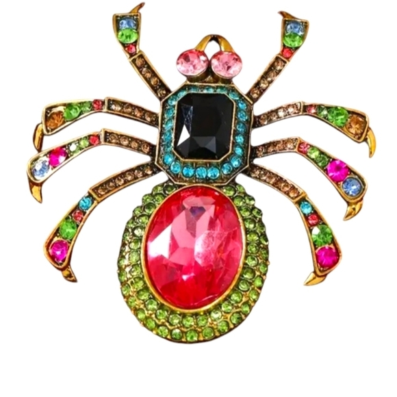 New Colorful Spider Brooch - Picture 1 of 2